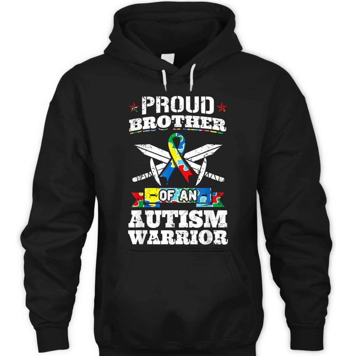 Proud Brother Of An Autism Warrior Autistic Awareness Ribbon T-Shirt Proud Brother Of An Autism Warrior Autistic Awareness Ribbon T-Shirt