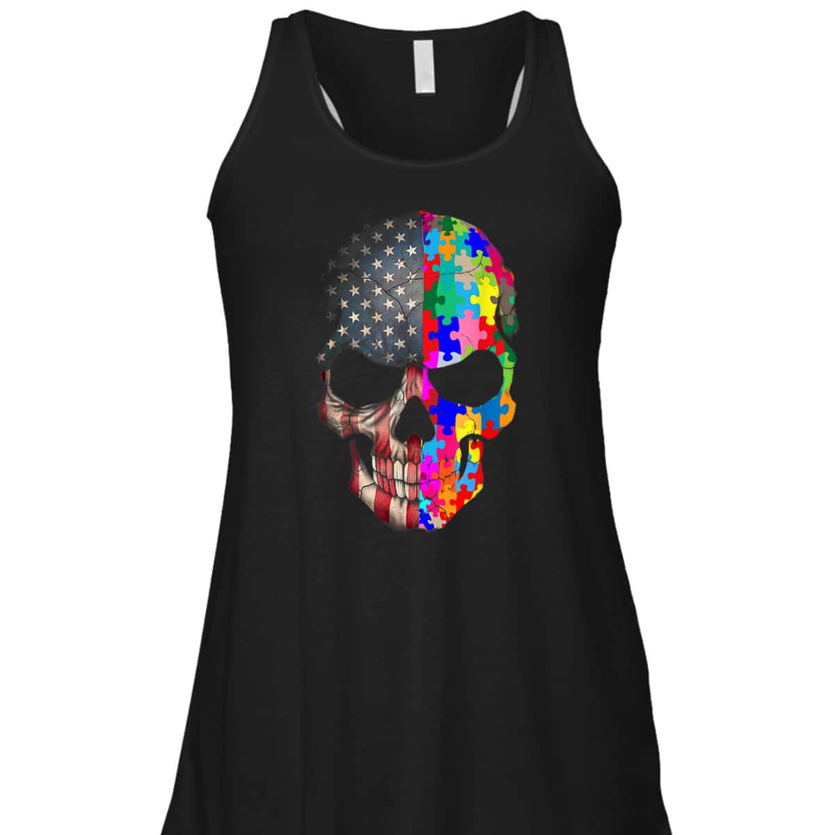 Autism Awareness Skull-puzzle-pieces Skull Autism Shir T-Shirt Autism Awareness Skull-puzzle-pieces Skull Autism Shir T-Shirt