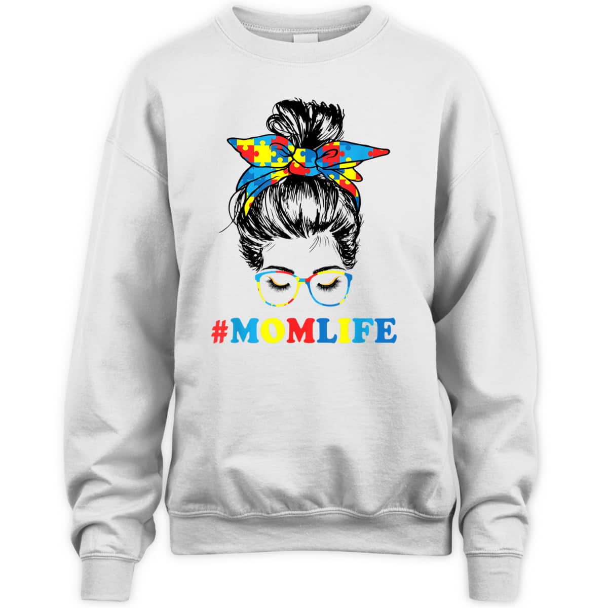 Autistic Son Autism Awareness Mom Life Women Mom Gift T-Shirt