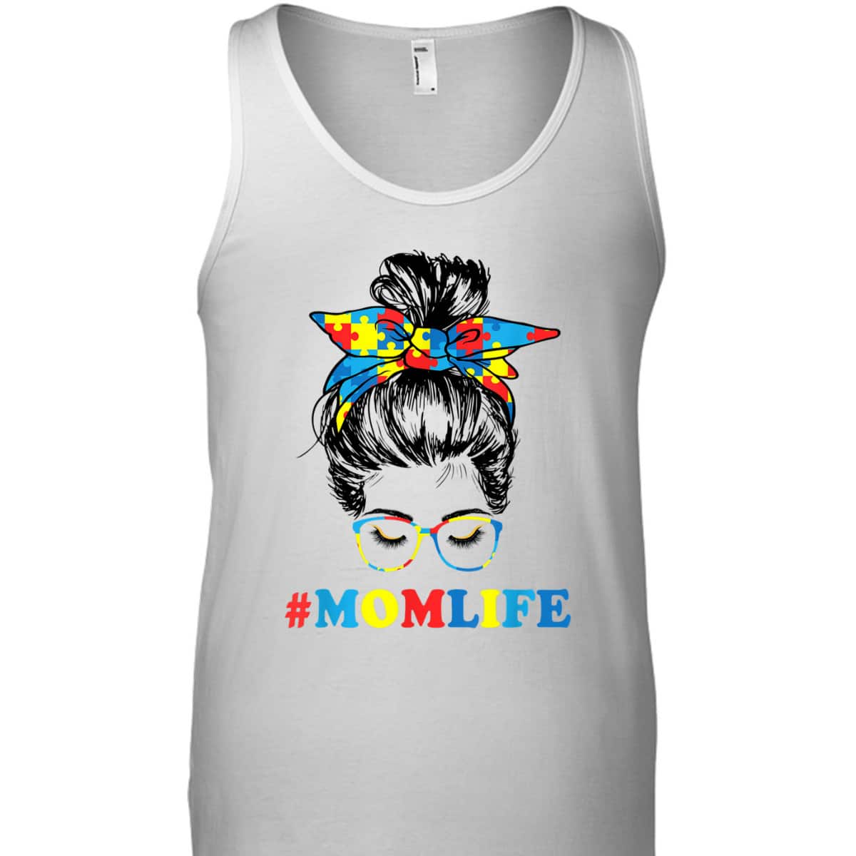 Autistic Son Autism Awareness Mom Life Women Mom Gift T-Shirt