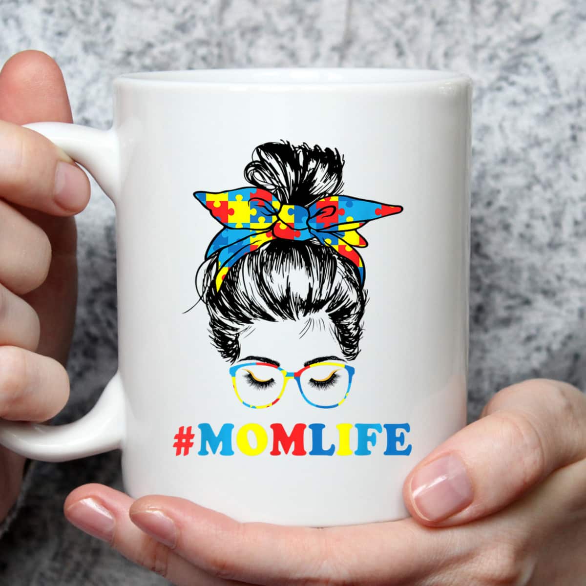 Autistic Son Autism Awareness Mom Life Women Mom Gift T-Shirt