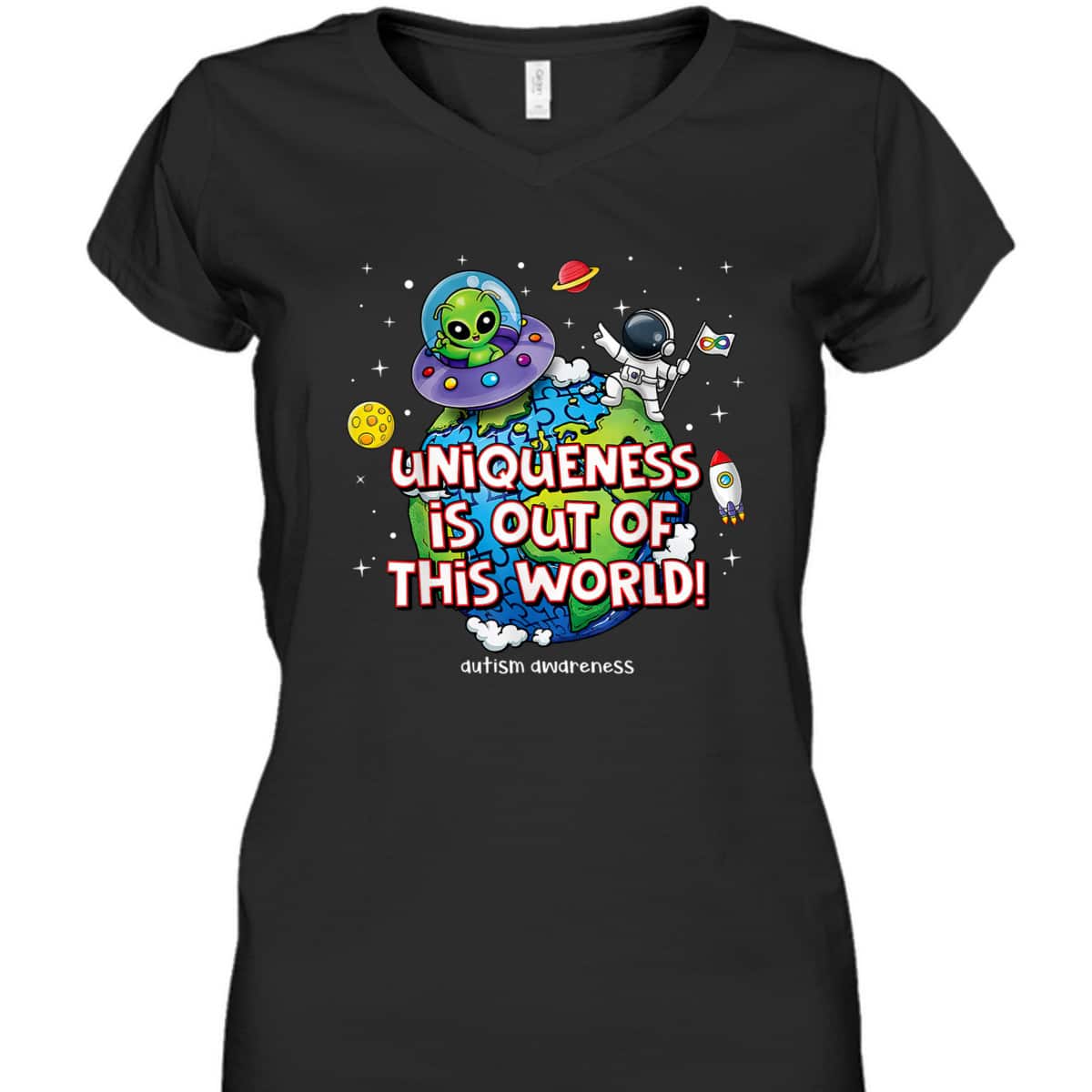 Uniqueness Is Out Of This World Autism Awareness T-Shirt Uniqueness Is Out Of This World Autism Awareness T-Shirt
