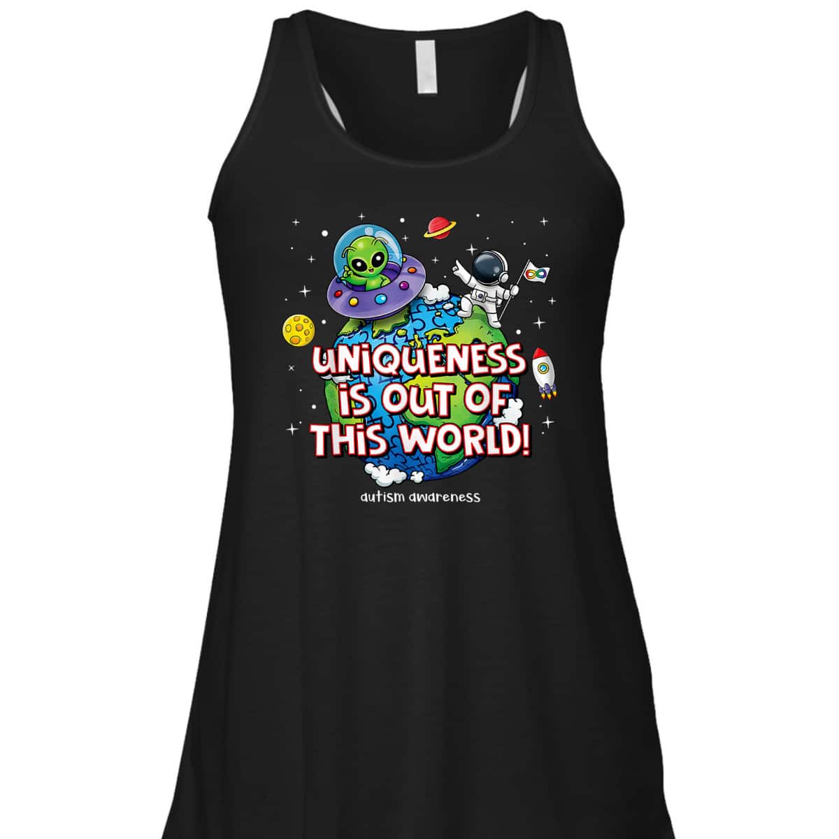 Uniqueness Is Out Of This World Autism Awareness T-Shirt