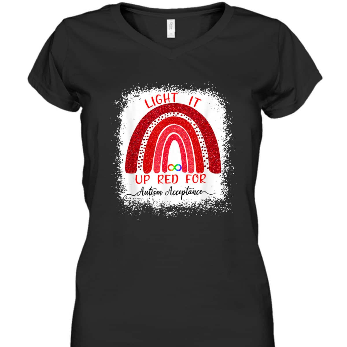 Light It Up Red For Autism Awareness Acceptance Red Instead T-Shirt Light It Up Red For Autism Awareness Acceptance Red Instead T-Shirt