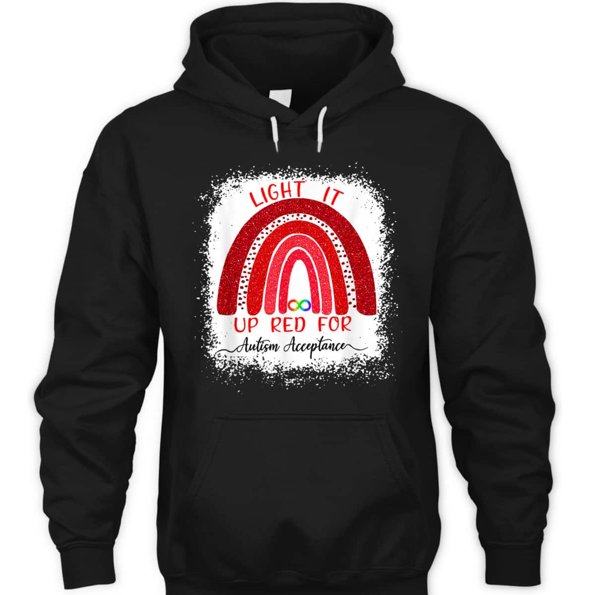 Light It Up Red For Autism Awareness Acceptance Red Instead T-Shirt
