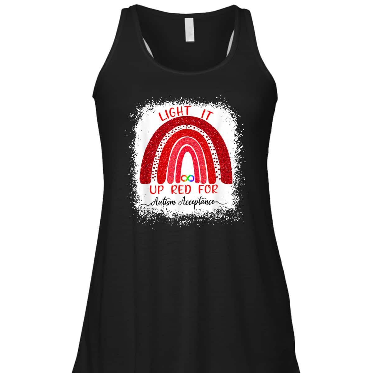 Light It Up Red For Autism Awareness Acceptance Red Instead T-Shirt