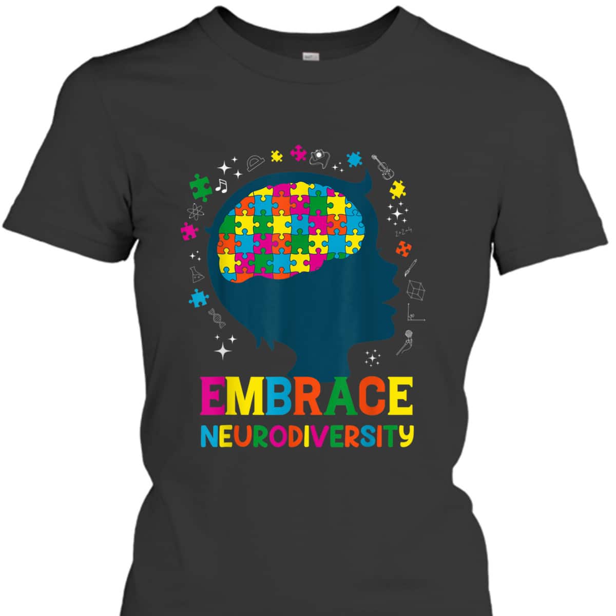 Embrace Neurodiversity Autism Awareness ADHD T-Shirt