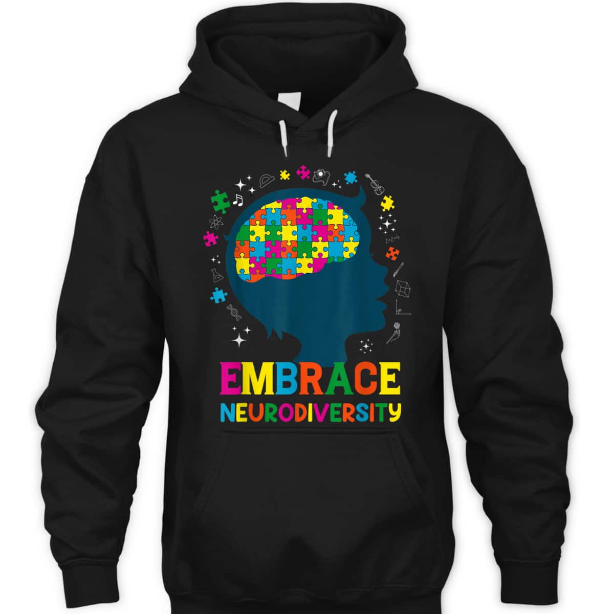 Embrace Neurodiversity Autism Awareness ADHD T-Shirt