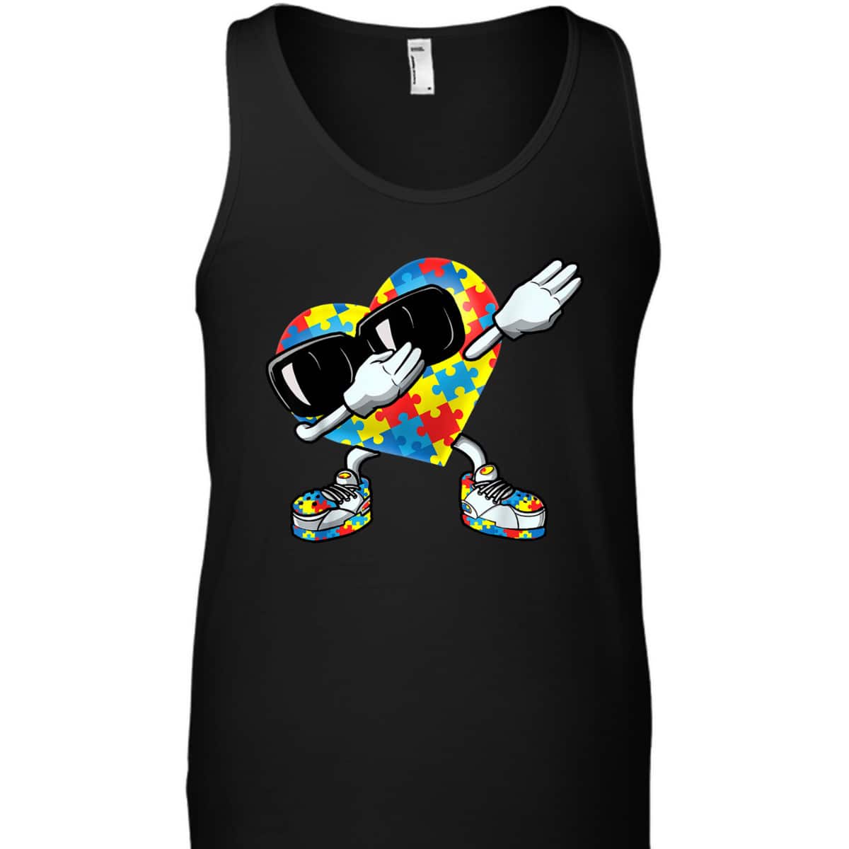 Boys Kids Dabbing Heart Autism Awareness T-Shirt Boys Kids Dabbing Heart Autism Awareness T-Shirt