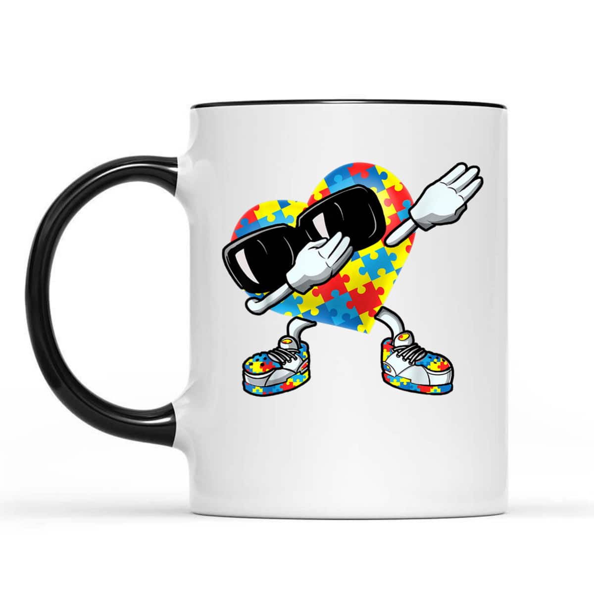 Boys Kids Dabbing Heart Autism Awareness T-Shirt Boys Kids Dabbing Heart Autism Awareness T-Shirt