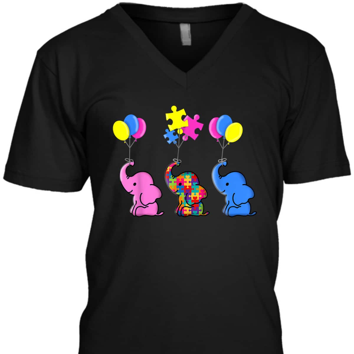 Autism Elephant Gift Autism Awareness Sensory T-Shirt