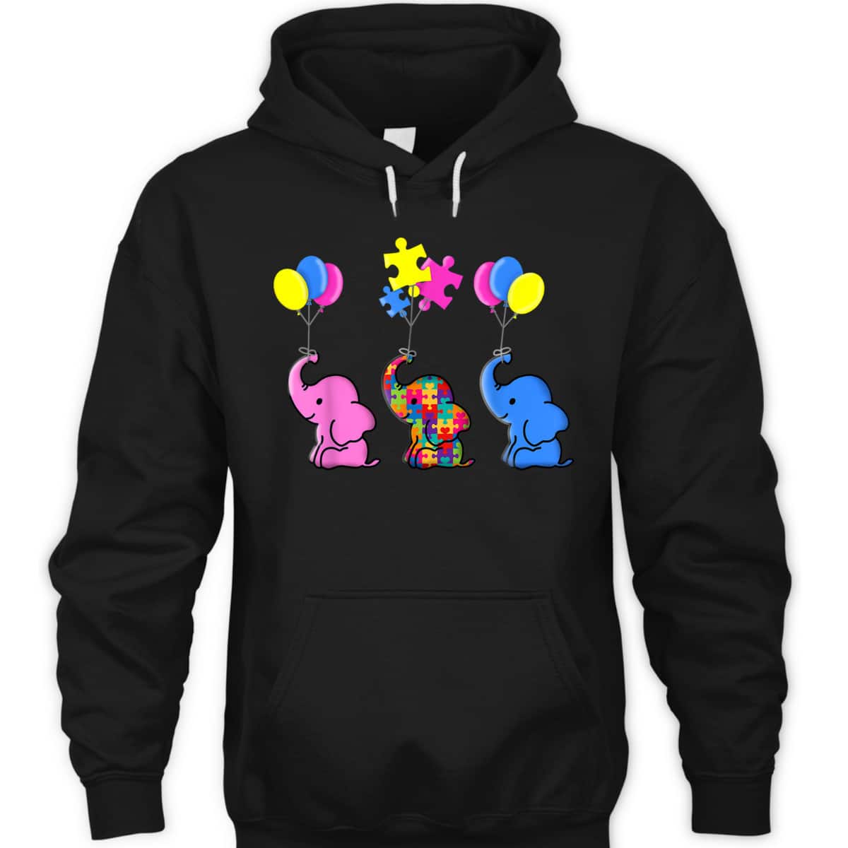 Autism Elephant Gift Autism Awareness Sensory T-Shirt