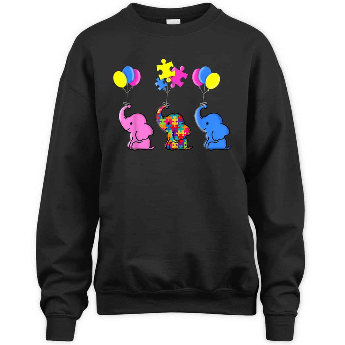 Autism Elephant Gift Autism Awareness Sensory T-Shirt