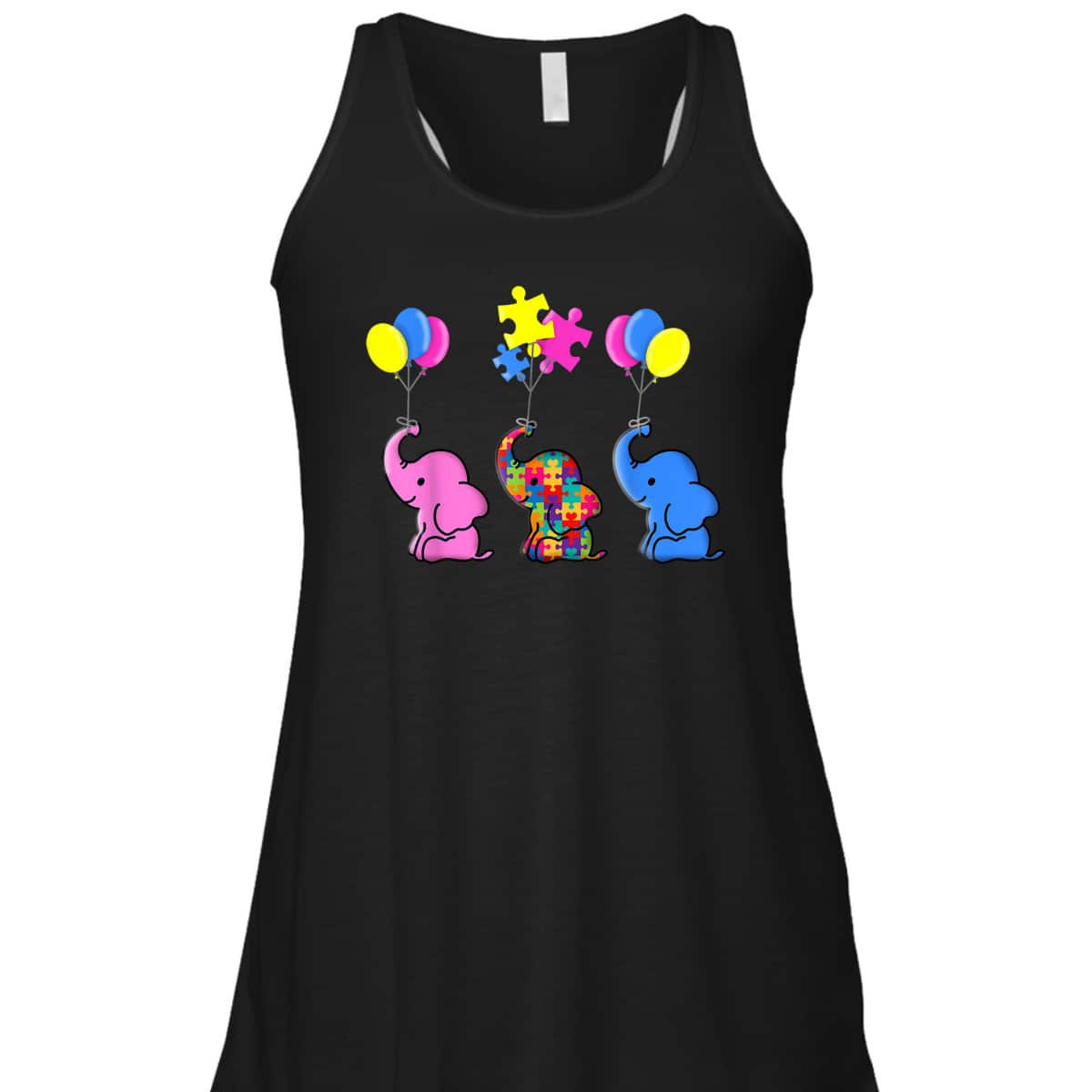 Autism Elephant Gift Autism Awareness Sensory T-Shirt