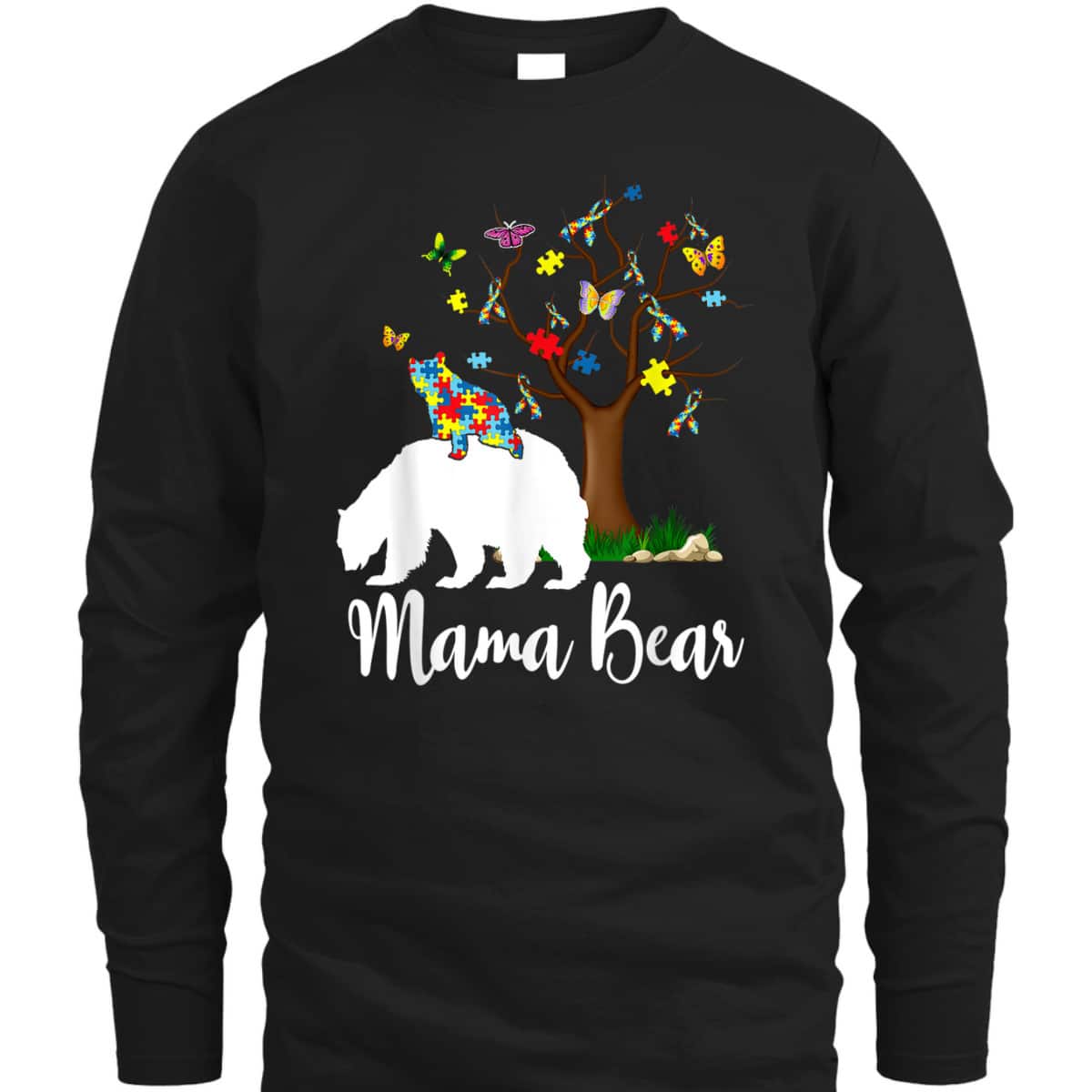 Mama Bear Autism Awareness Love Support T-Shirt Mama Bear Autism Awareness Love Support T-Shirt