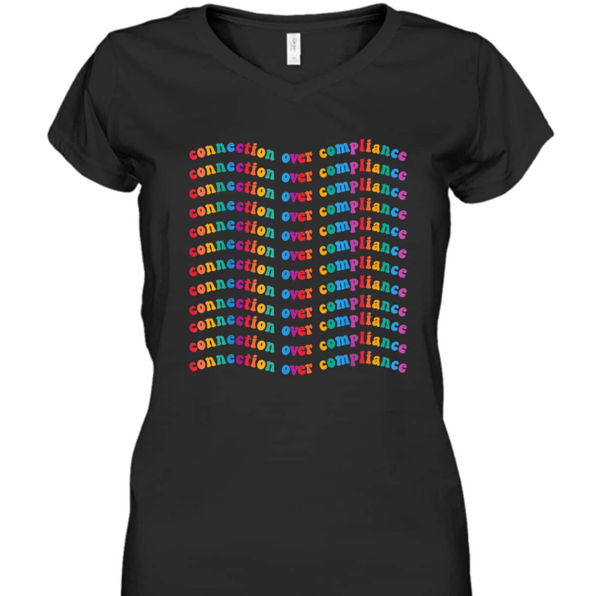 Connection Over Compliance Autism Awareness Mental Health T-Shirt