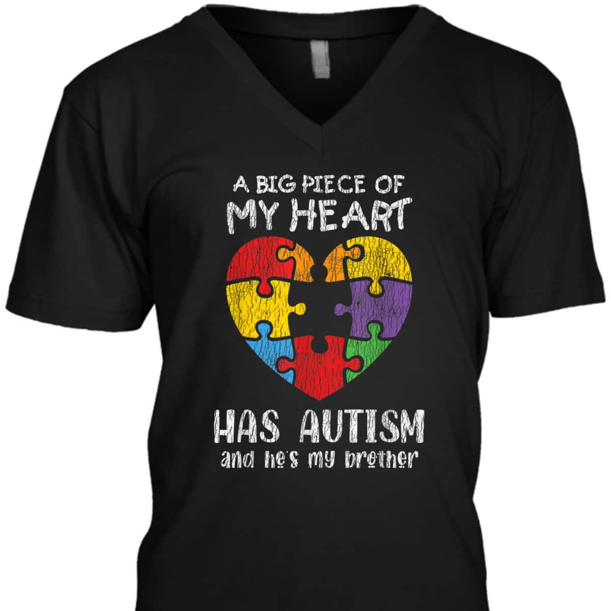 Autism Awareness - Sister Brother Autistic Kids Awareness T-Shirt