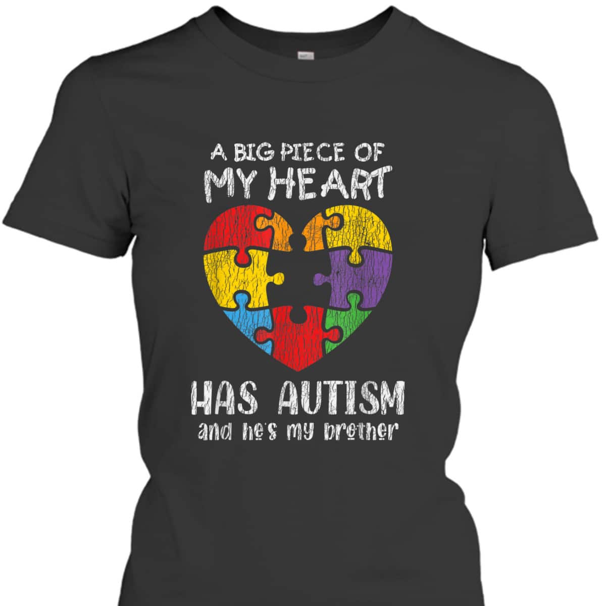 Autism Awareness - Sister Brother Autistic Kids Awareness T-Shirt