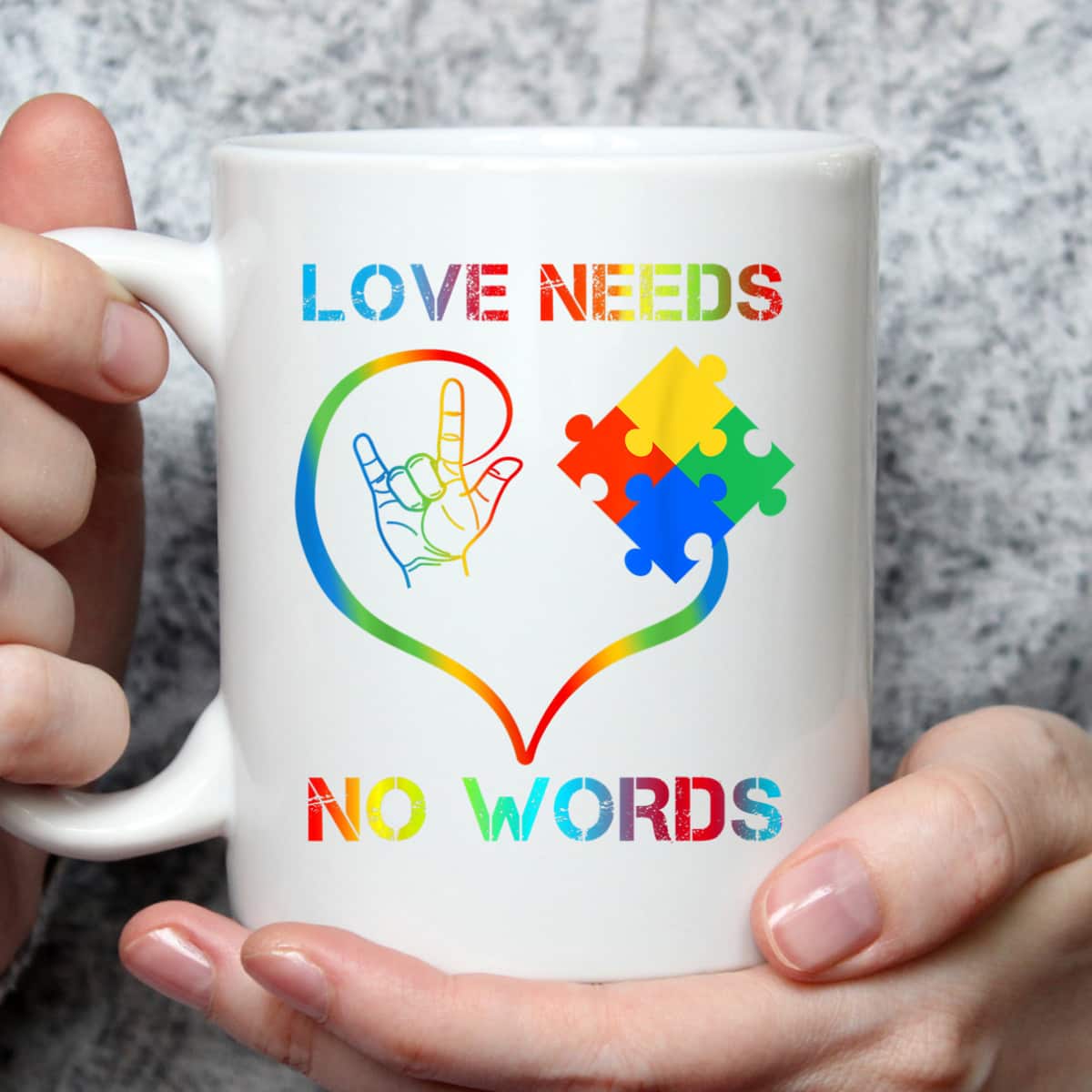 Autism Awareness Love Needs No Words Color Puzzle Gift T-Shirt Autism Awareness Love Needs No Words Color Puzzle Gift T-Shirt