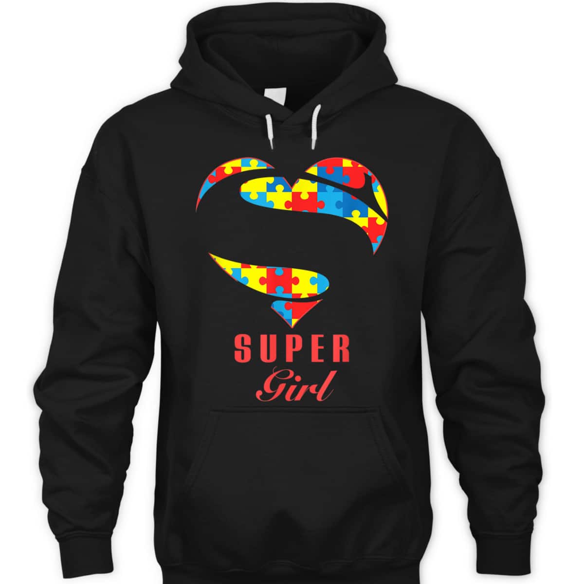 Super Girl Autism Awareness Gifts Autism Heart T-Shirt Super Girl Autism Awareness Gifts Autism Heart T-Shirt