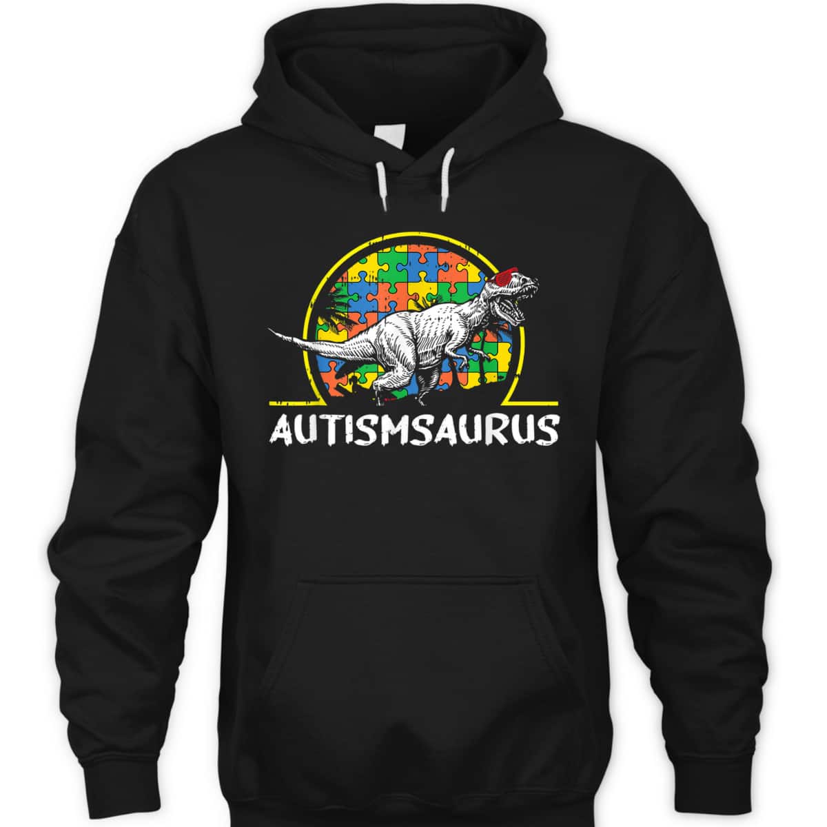 Dino-saur Autism Awareness Gifts For Kids Cute T-Rex Saurus T-Shirt