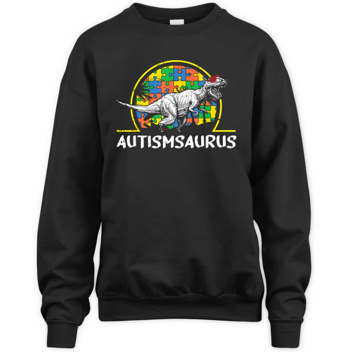 Dino-saur Autism Awareness Gifts For Kids Cute T-Rex Saurus T-Shirt