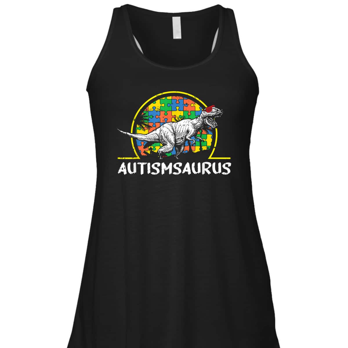 Dino-saur Autism Awareness Gifts For Kids Cute T-Rex Saurus T-Shirt