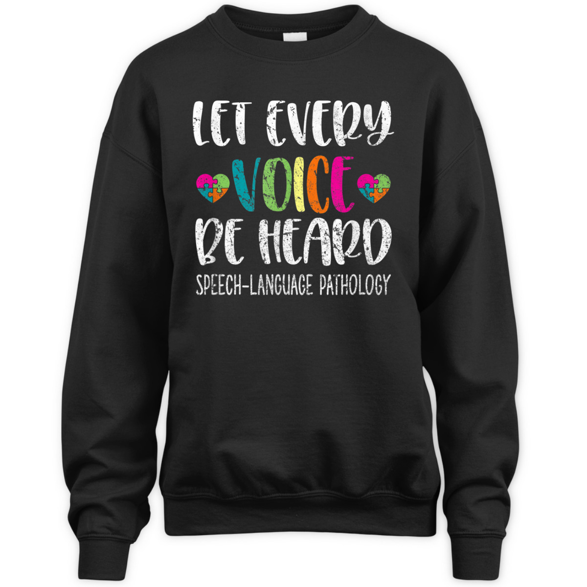 Autism Awareness Let Every Voice Be Heart Speech LAnguage Pathology T-Shirt Autism Awareness Let Every Voice Be Heart Speech LAnguage Pathology T-Shirt