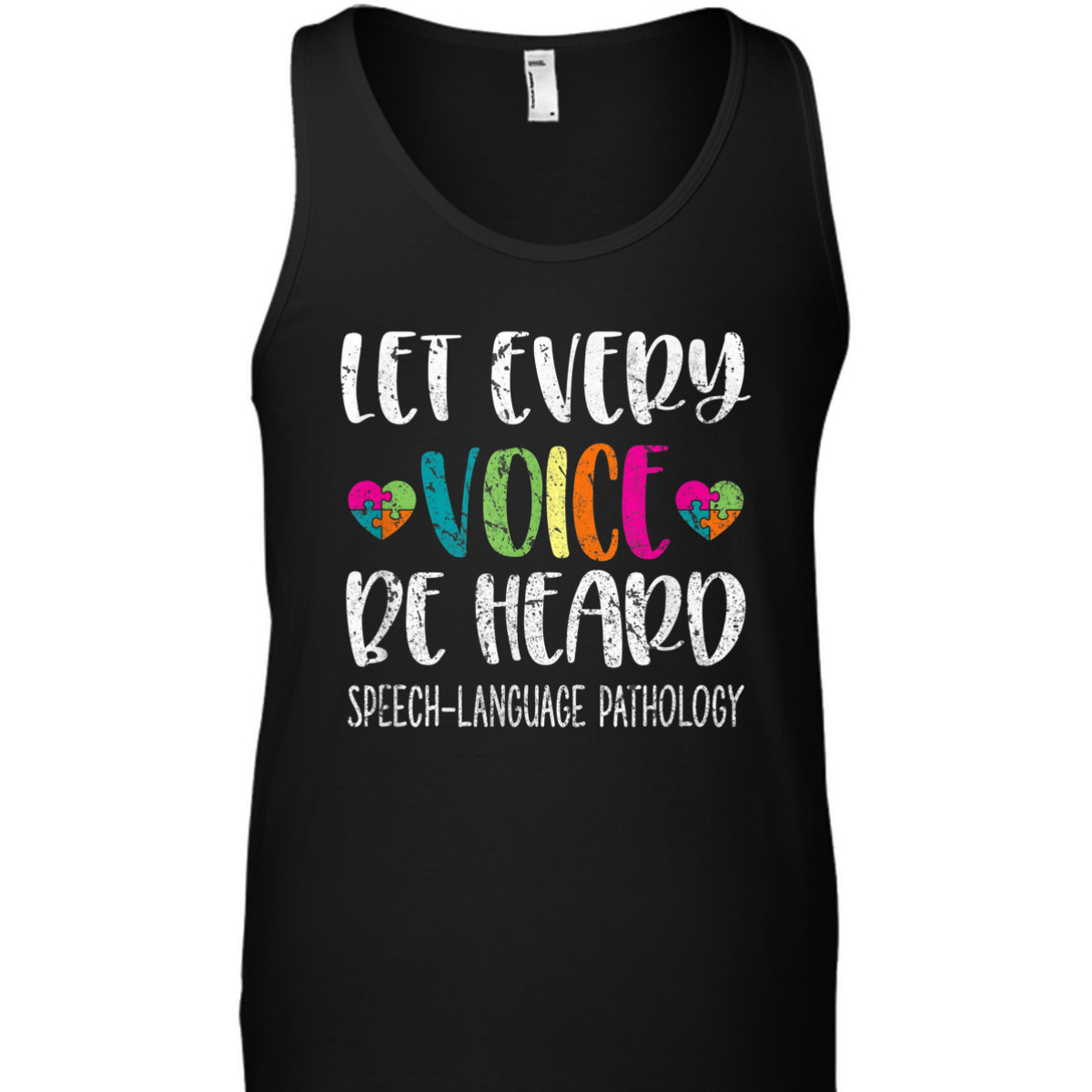 Autism Awareness Let Every Voice Be Heart Speech LAnguage Pathology T-Shirt