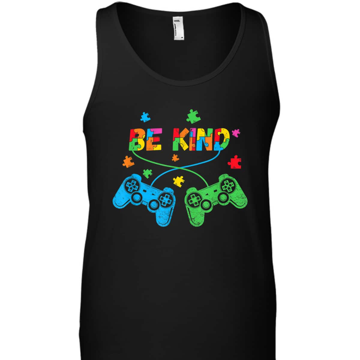 Vintage Video Gamer Puzzle Piece Autism Awareness Be Kind T-Shirt Vintage Video Gamer Puzzle Piece Autism Awareness Be Kind T-Shirt