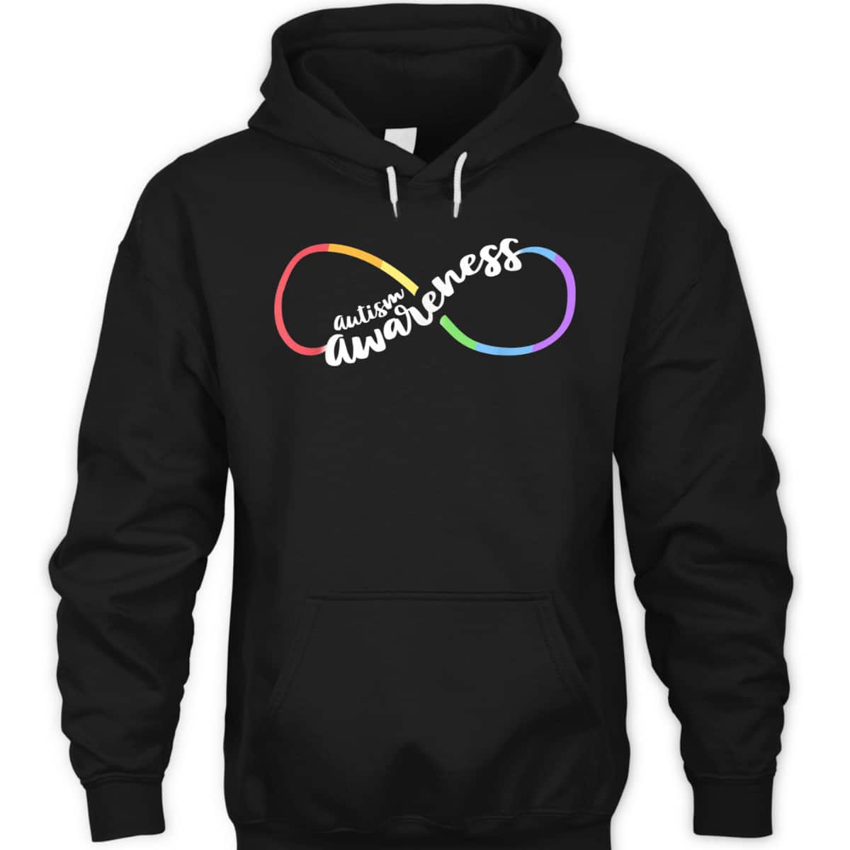 Autism Awareness Autistic Acceptance Rainbow Infinity Symbol T-Shirt