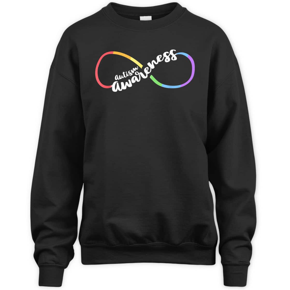 Autism Awareness Autistic Acceptance Rainbow Infinity Symbol T-Shirt
