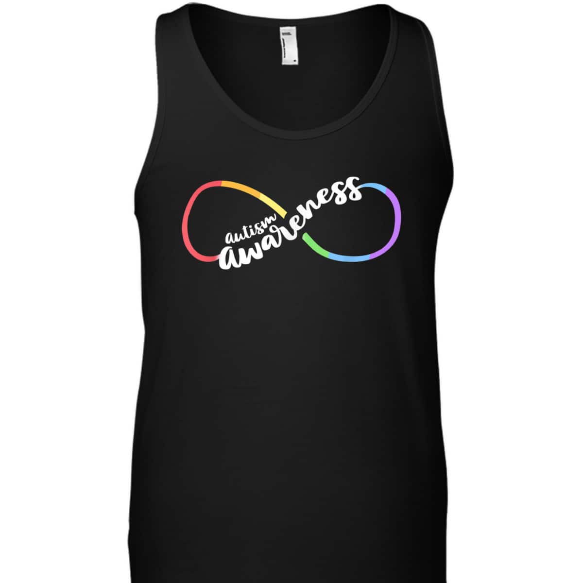 Autism Awareness Autistic Acceptance Rainbow Infinity Symbol T-Shirt
