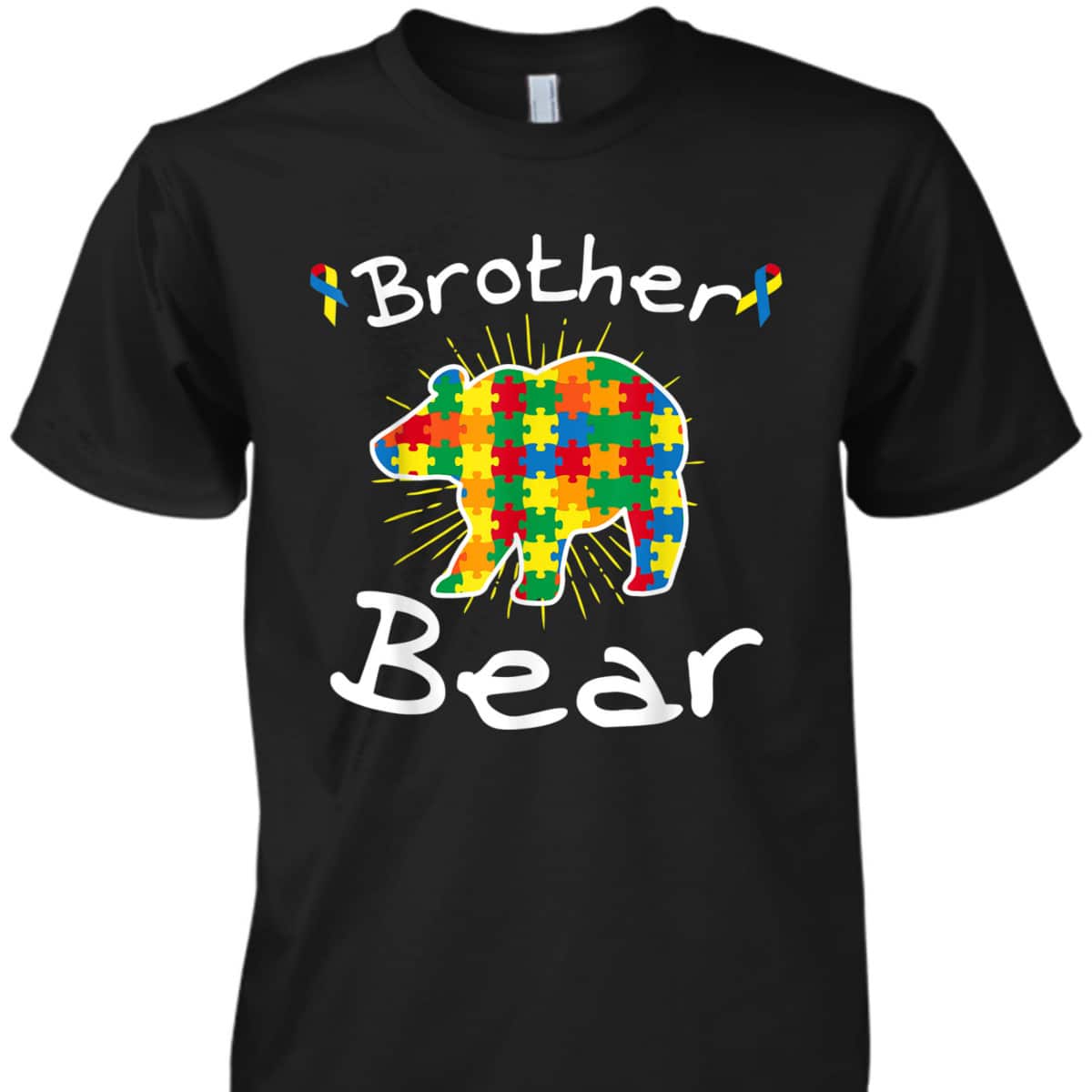 Brother Bear Puzzle Piece Cool Autism Awareness Gift T-Shirt Brother Bear Puzzle Piece Cool Autism Awareness Gift T-Shirt