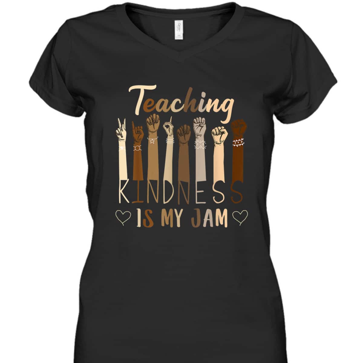 Teaching Kindness Is My Jam Matters Language Inspirational T-Shirt