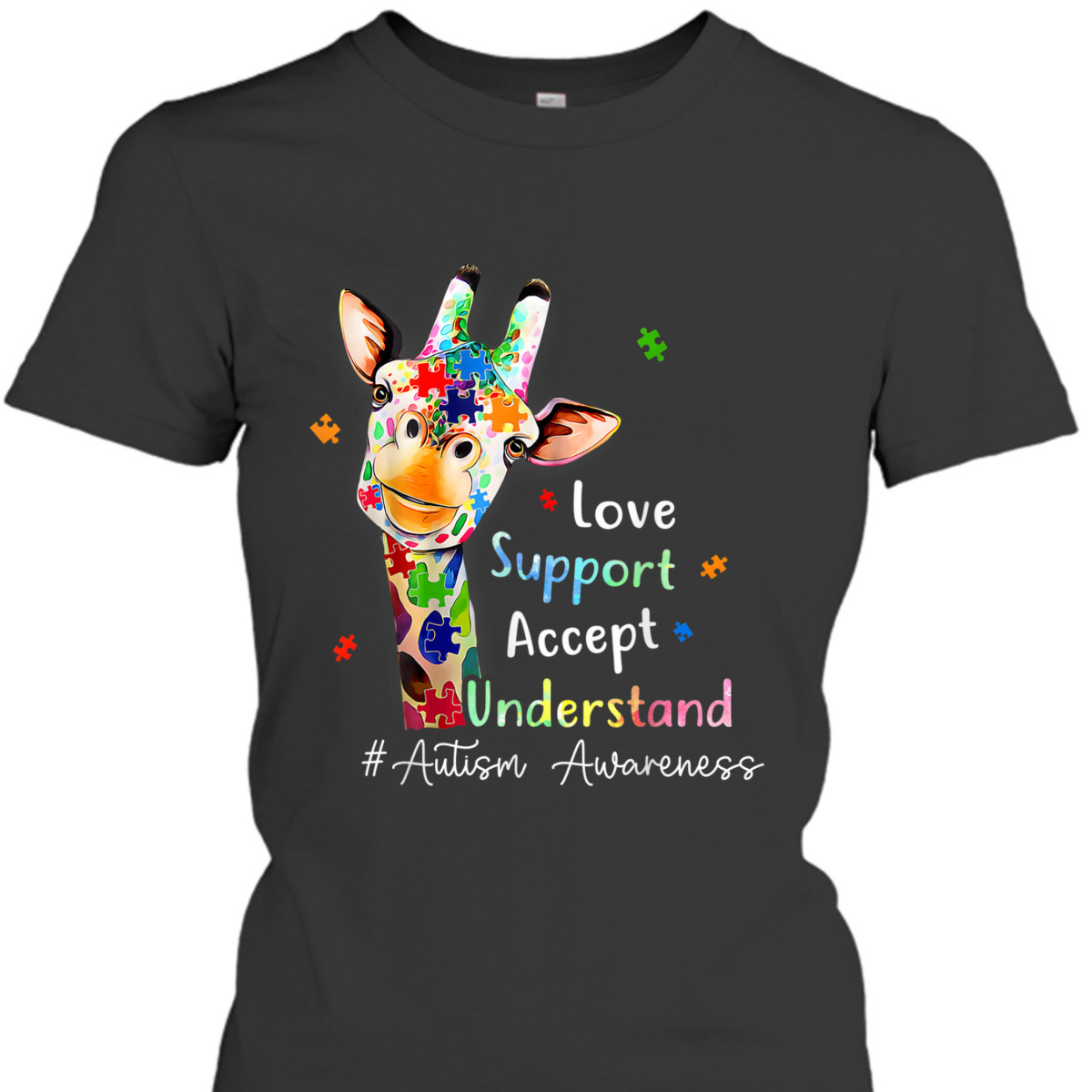 Autism Love Support Accept Understand Autism Awareness T-Shirt Autism Love Support Accept Understand Autism Awareness T-Shirt