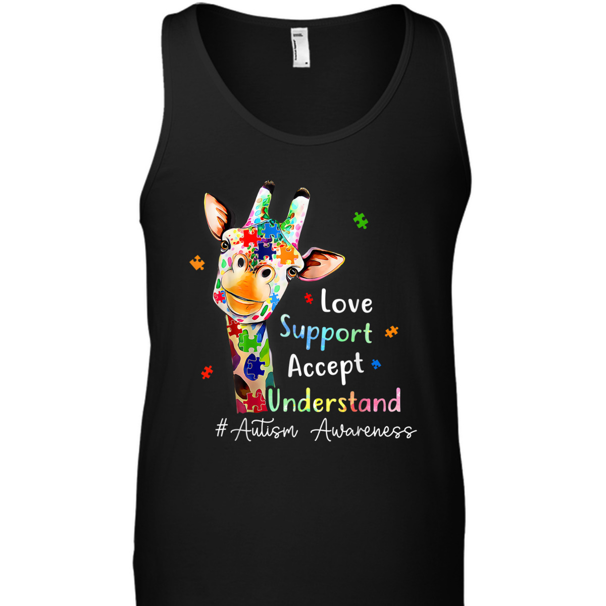Autism Love Support Accept Understand Autism Awareness T-Shirt