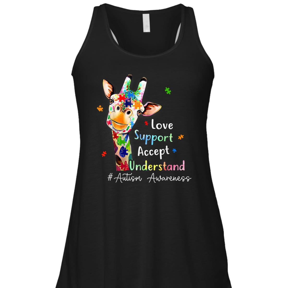 Autism Love Support Accept Understand Autism Awareness T-Shirt