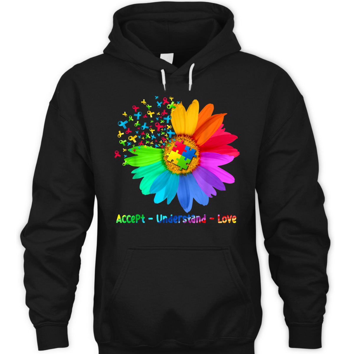 Flower Accept Understand Love Autism T-Shirt