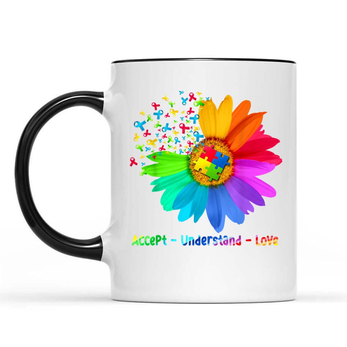 Flower Accept Understand Love Autism T-Shirt