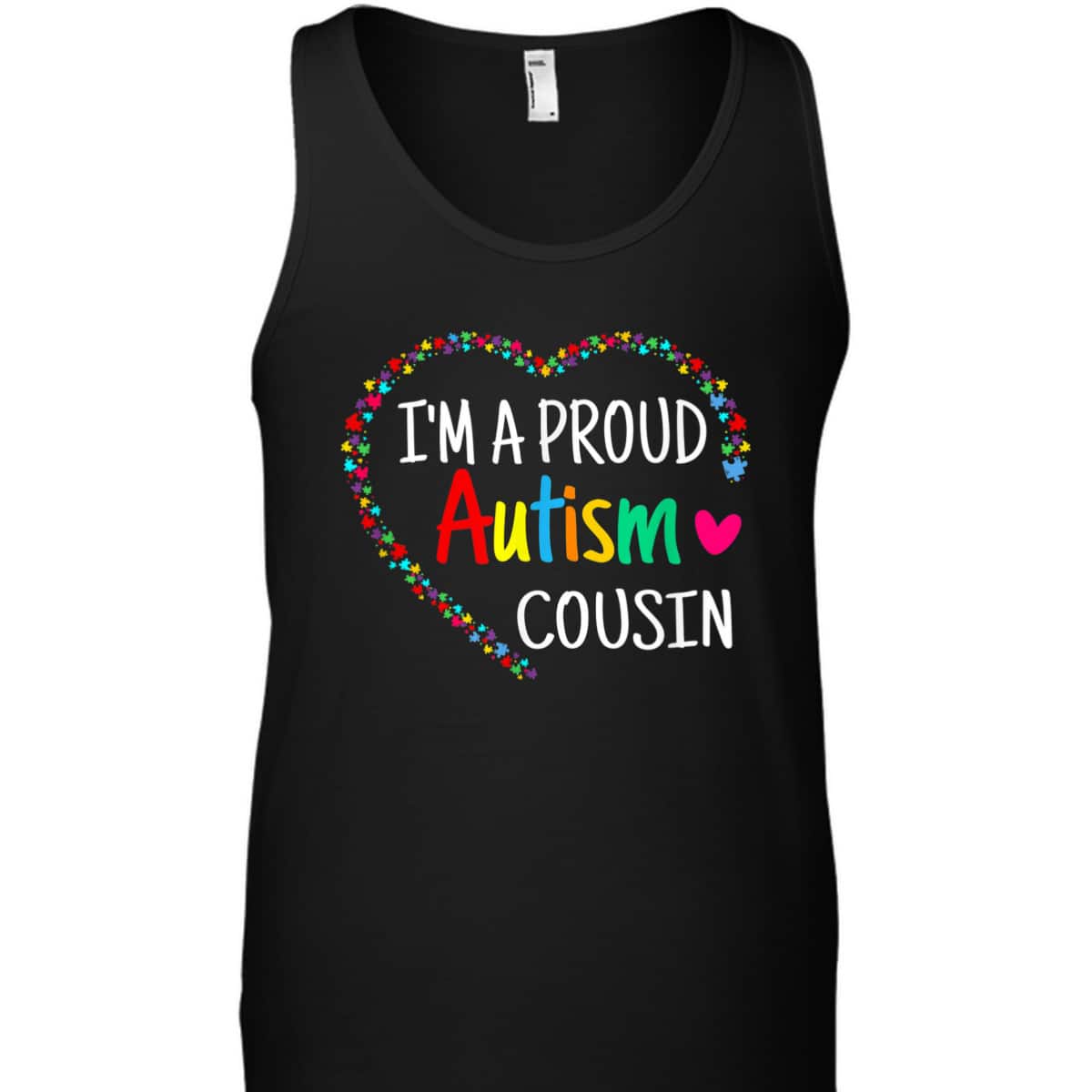 I'm A Proud Autism Cousin Men Boys Gifts Autism Awareness T-Shirt