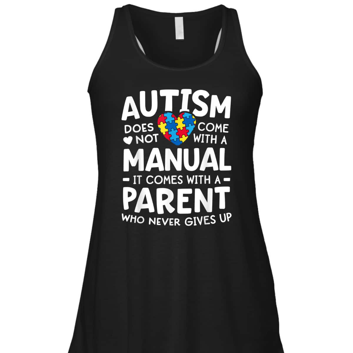 Autism Awareness Parent Never Gives Up T-Shirt Autism Awareness Parent Never Gives Up T-Shirt