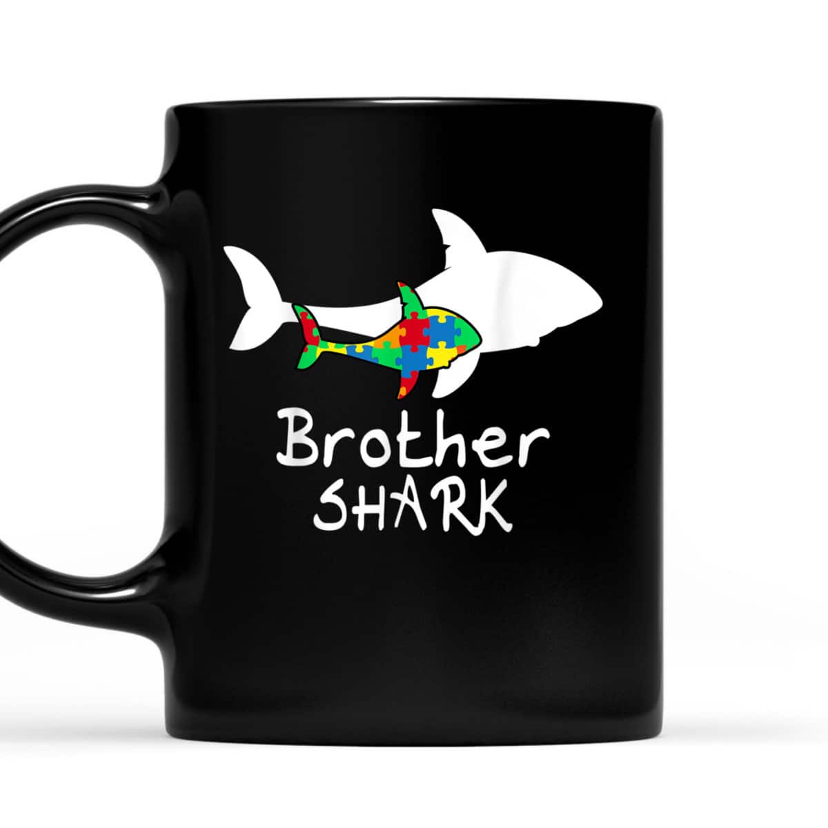 Brother Shark Puzzle Piece Cool Autism Awareness Gift T-Shirt