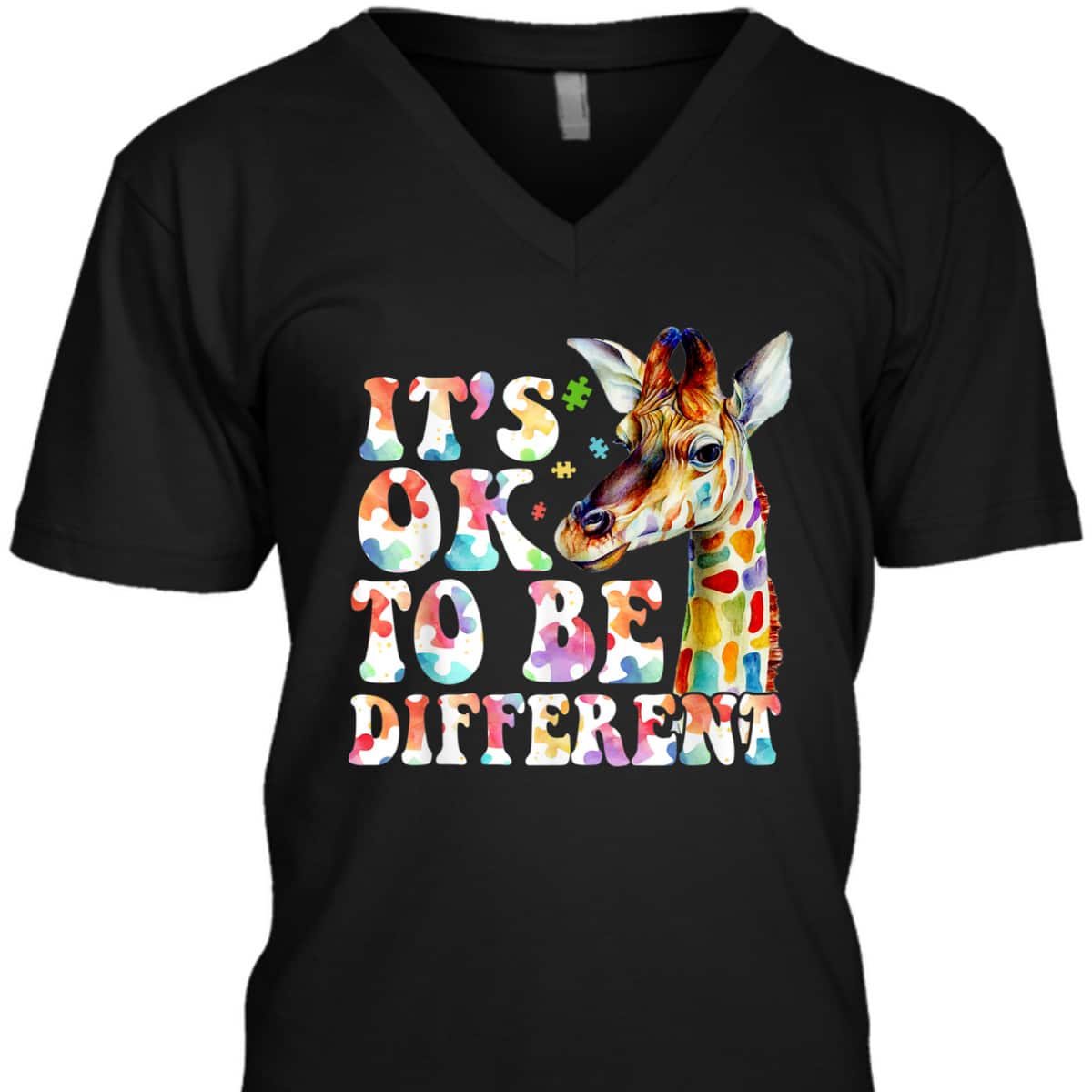 Autism Awareness Acceptance Groovy Its Ok To Be Different T-Shirt Autism Awareness Acceptance Groovy Its Ok To Be Different T-Shirt