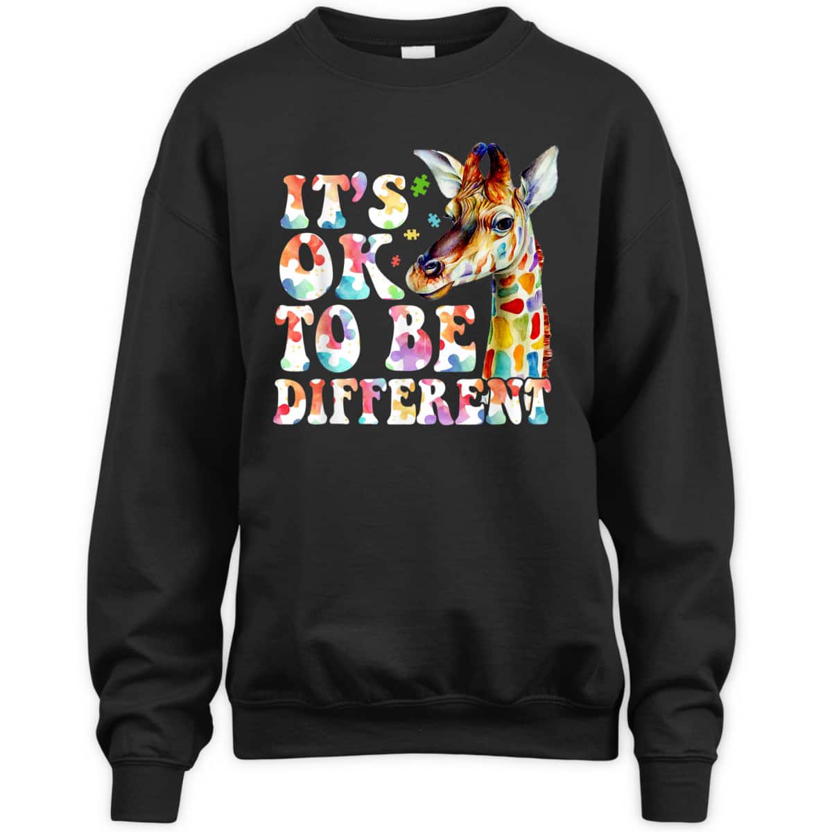 Autism Awareness Acceptance Groovy Its Ok To Be Different T-Shirt