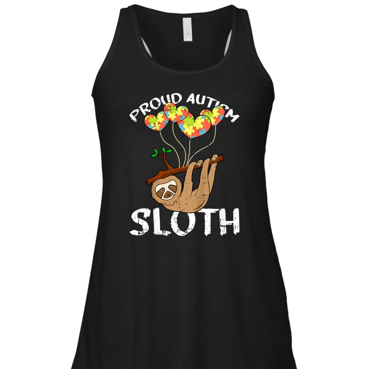 Kids Sloth Proud Autism Awareness Gifts For Kids Cute Animal T-Shirt