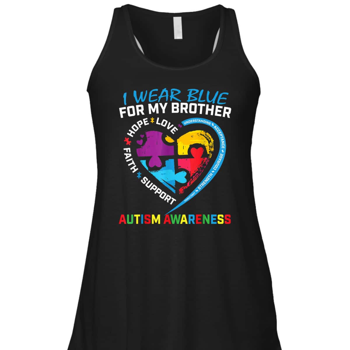 I Wear Blue For My Brother Autism Awareness Puzzle Kids Boys T-Shirt I Wear Blue For My Brother Autism Awareness Puzzle Kids Boys T-Shirt
