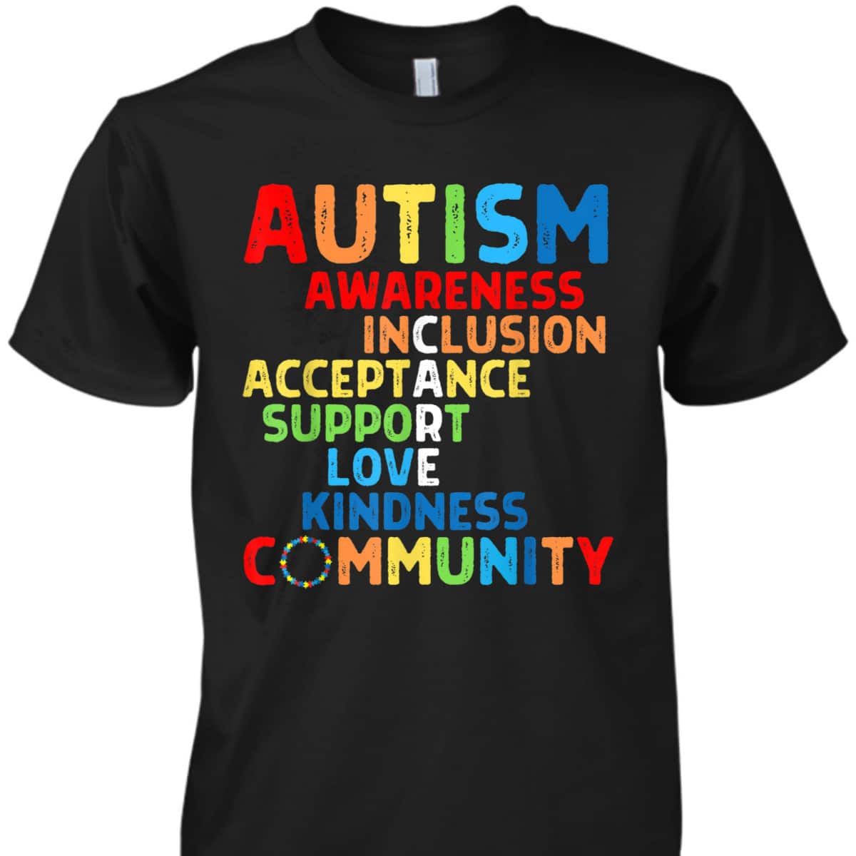 Autism Awareness Support Care Acceptance Ally T-Shirt Autism Awareness Support Care Acceptance Ally T-Shirt