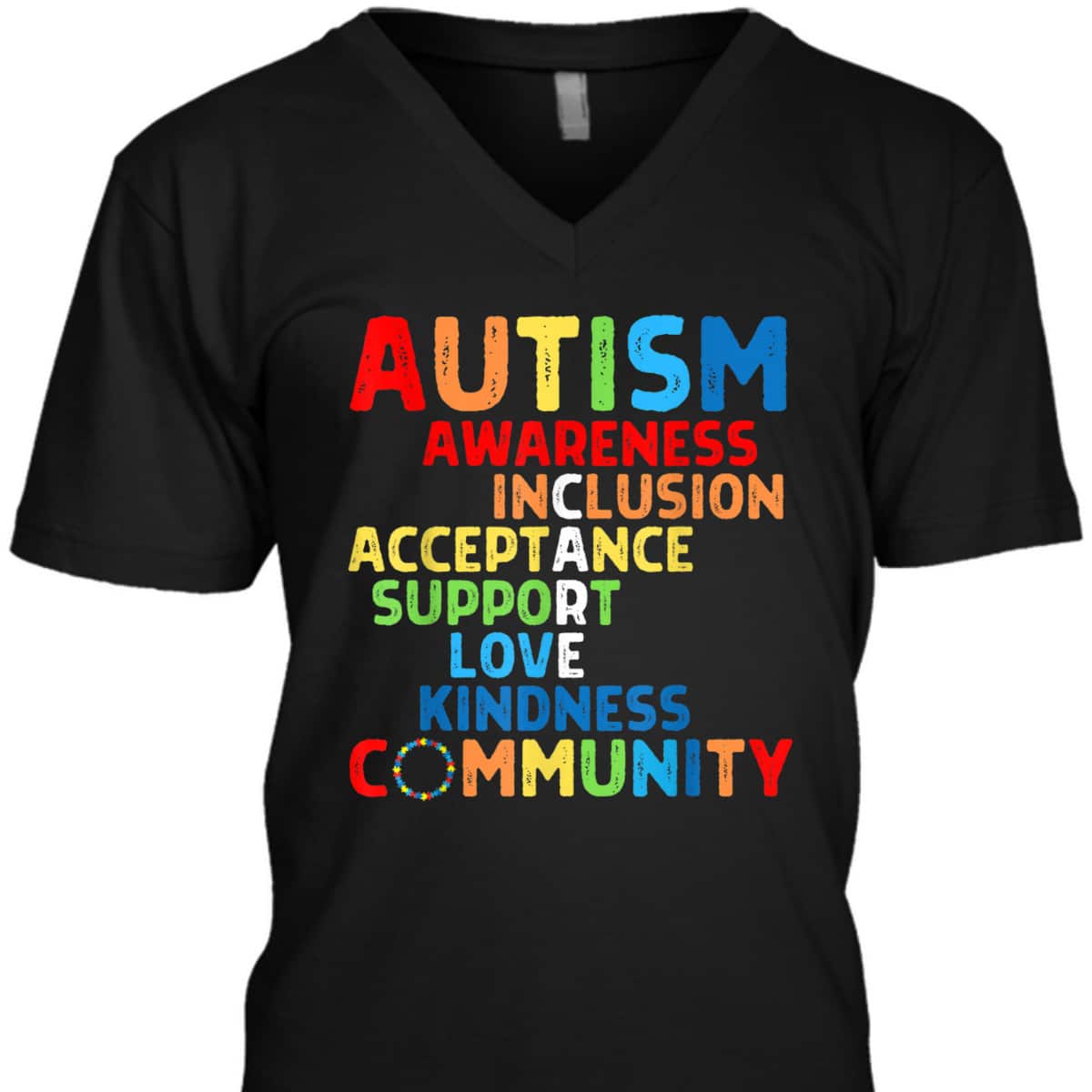 Autism Awareness Support Care Acceptance Ally T-Shirt Autism Awareness Support Care Acceptance Ally T-Shirt