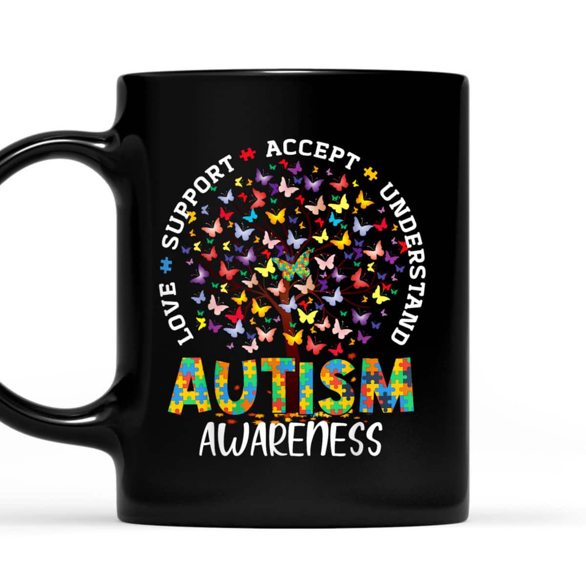 Butterfly Tree Autism Love Accept Support Autism Month T-Shirt Butterfly Tree Autism Love Accept Support Autism Month T-Shirt
